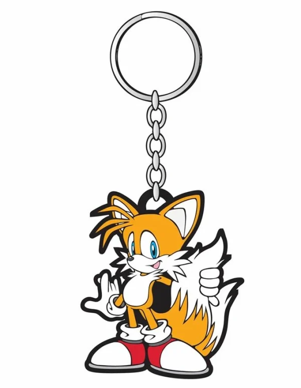Diverse Sonic The Hedgehog – Standing Tails Rubber Keychain 1