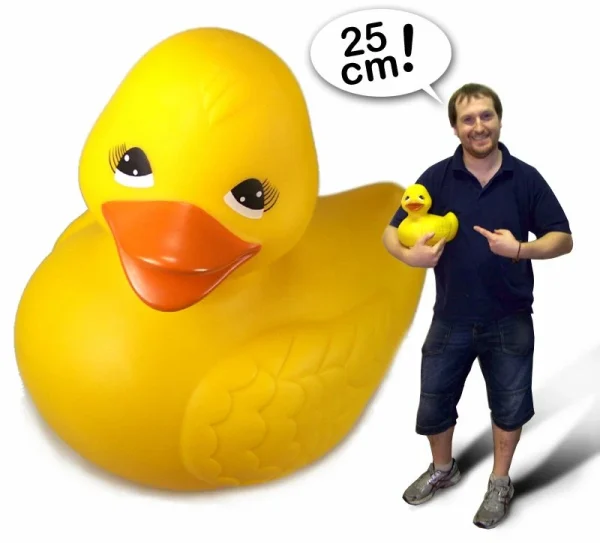 Diverse Riesen Bade-Ente XXL Quietschend Gelb 25cm 1